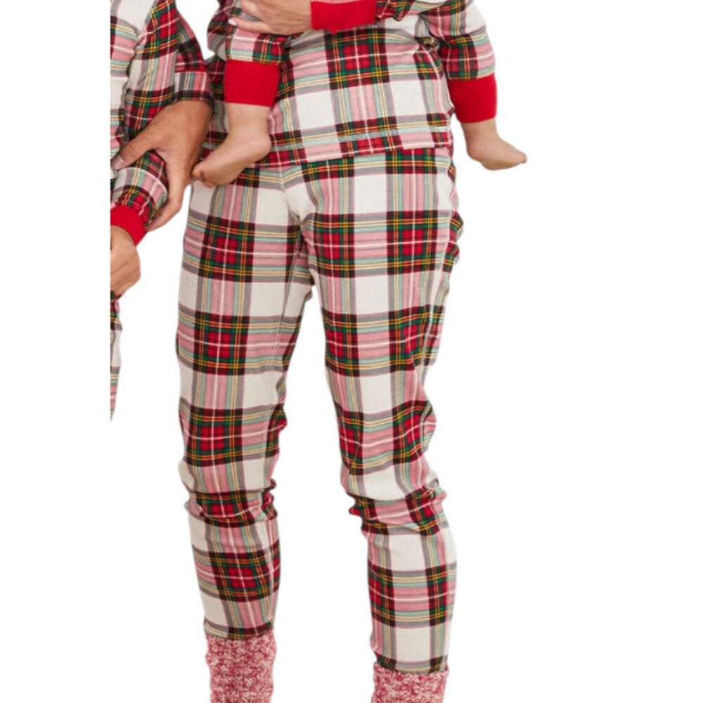Hanna Andersson Holiday Plaid Long John Pajama Pants Size Small